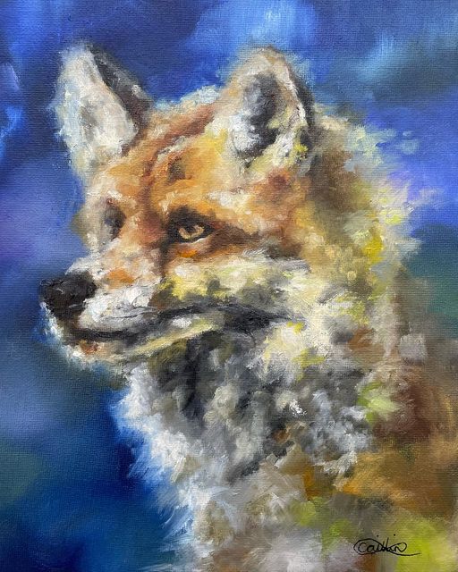 frederick the fox original oil painting