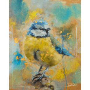 blue tit giclée print limited edition – signed fine art print (edition of 500)
